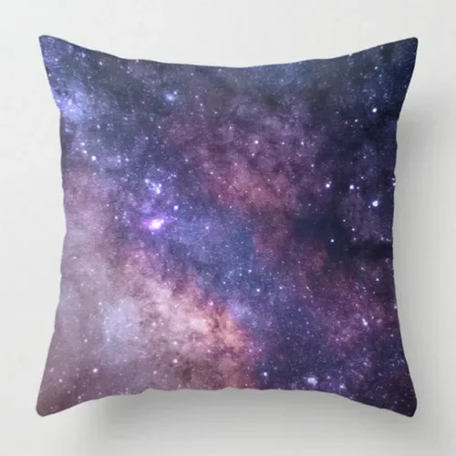 Purple Starry Sky Scenery geometric pattern Pillowcase Sofa Car cushion cover Room Home Decoration Embrace pillowcase