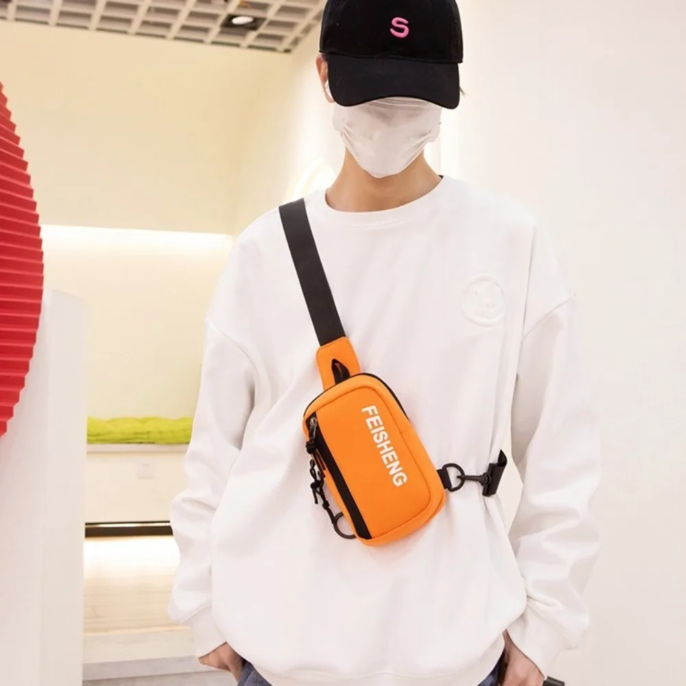 1 Pc Business Shoulder Crossbody Bag Large Capacity Sports Waist Bag Multifunctional Men's Chest Bag