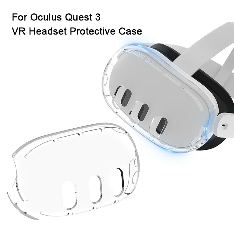 

VR Headset Cover for Meta Quest 3 Head Display Protective Case Anti-scratch Dustproof Lucency for Oculus Quest 3 Accessories