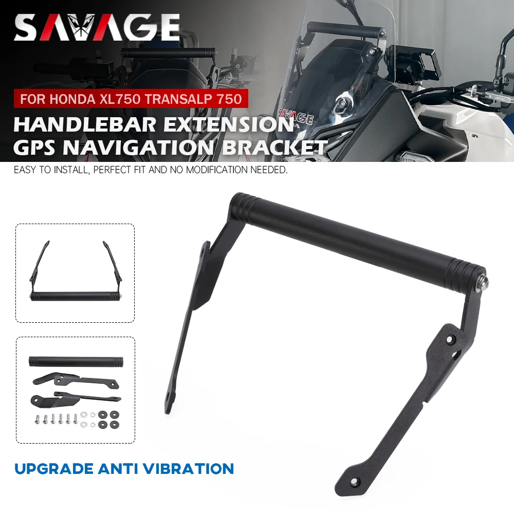 

For Honda XL750 Transalp 750 Motorcycle GPS Navigation Bracket Phone Stand Bar Extension 22mm Handlebar Crossbar Holder XL 750