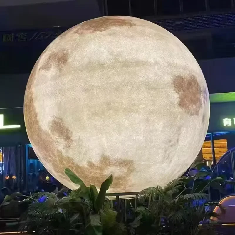 Creative Nine Planets Floor Lamp Moon Sphere Design LED Bamboo Standing Light for Living Room Atmosphere Decor Non Standard