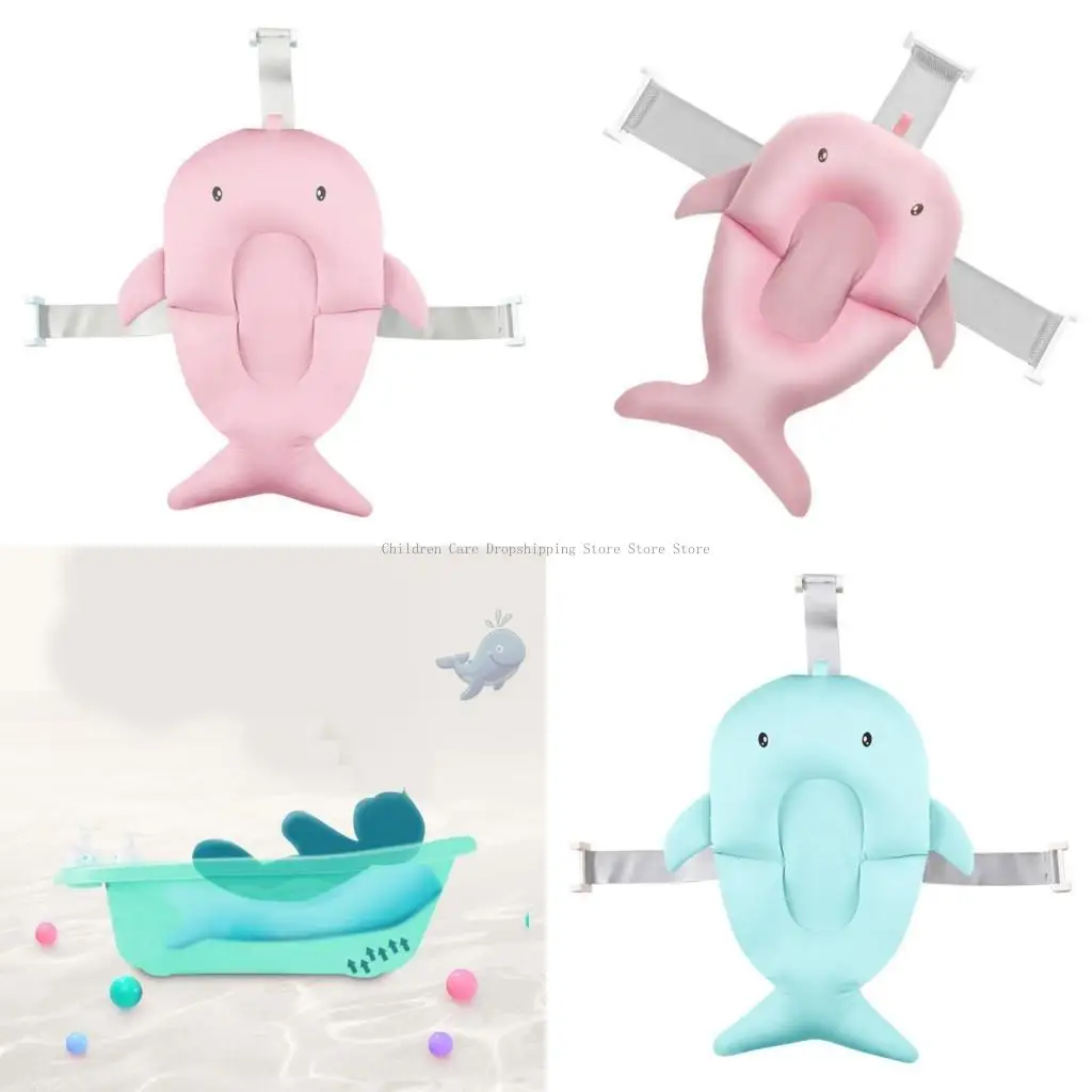

Infant Baby Bathing Pad Soft & Comfortable Newborns Bath Net Toddler Bath Rack Shower Accessories for Safe Bathing