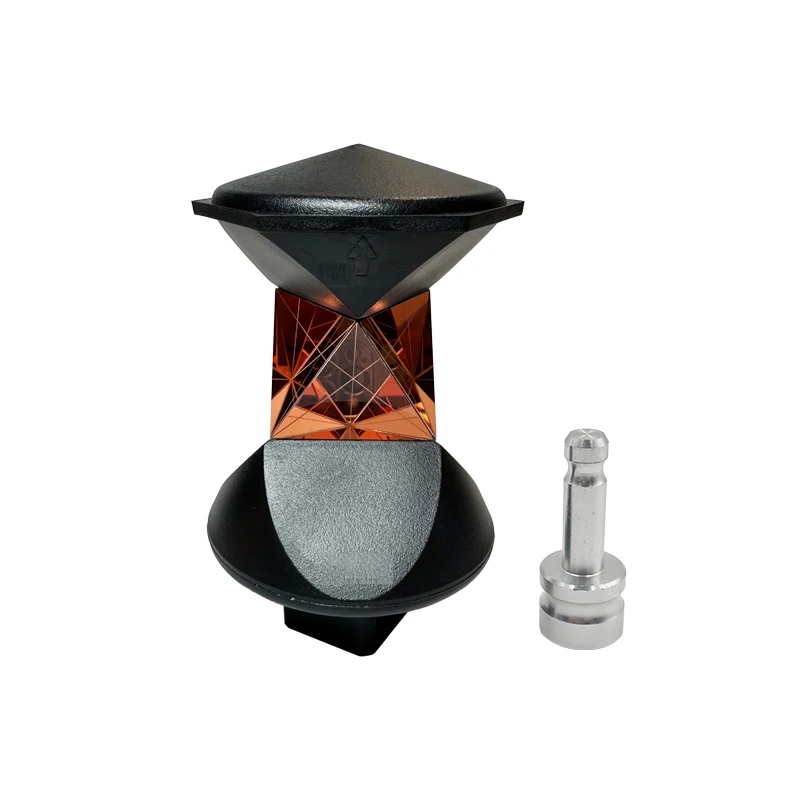 GRZ4 360 DEGREE REFLECTIVE PRISM FOR Leica ROBOTIC TOTAL STATION COPPER COATED WITH A ADAPTER AND SOFT BAG
