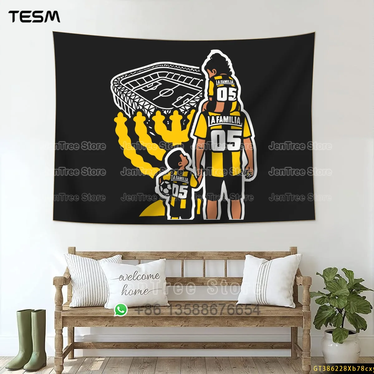 TESM 3D Print Competition Banners Fence Flags Wall Art Decorative Tapestries Hanging Freely Suitable Living Rooms Bedrooms