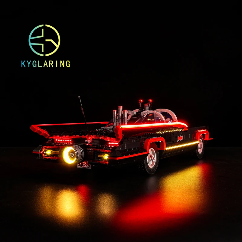 Kyglaring Light Kit For 76328 Batmaned The Classic TV Series Batmobile Building Blocks LED Kit Toys (NOT Include the Model)