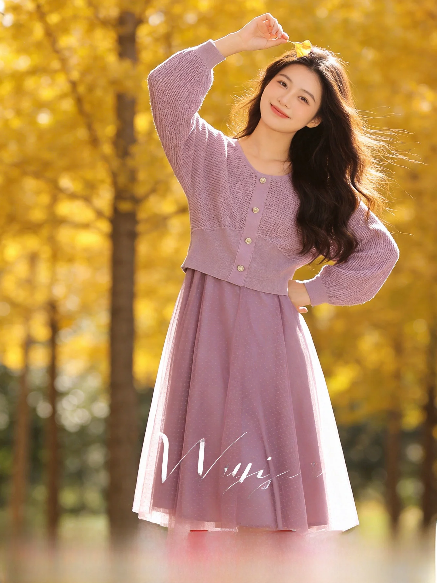 

plus Size Slimming Effect Women's Knitted Set Spring Commute Long Sleeve Top And Halter Dress Casual High Waist A-Line Skirt