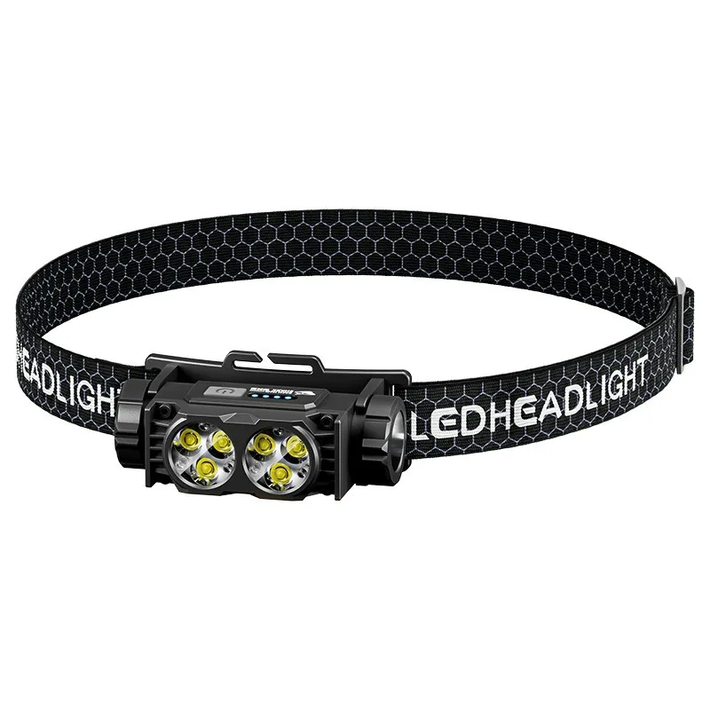 

Rechargeable Headlamp for Outdoor Camping Running Hiking Fishing 1/2/4Pcs