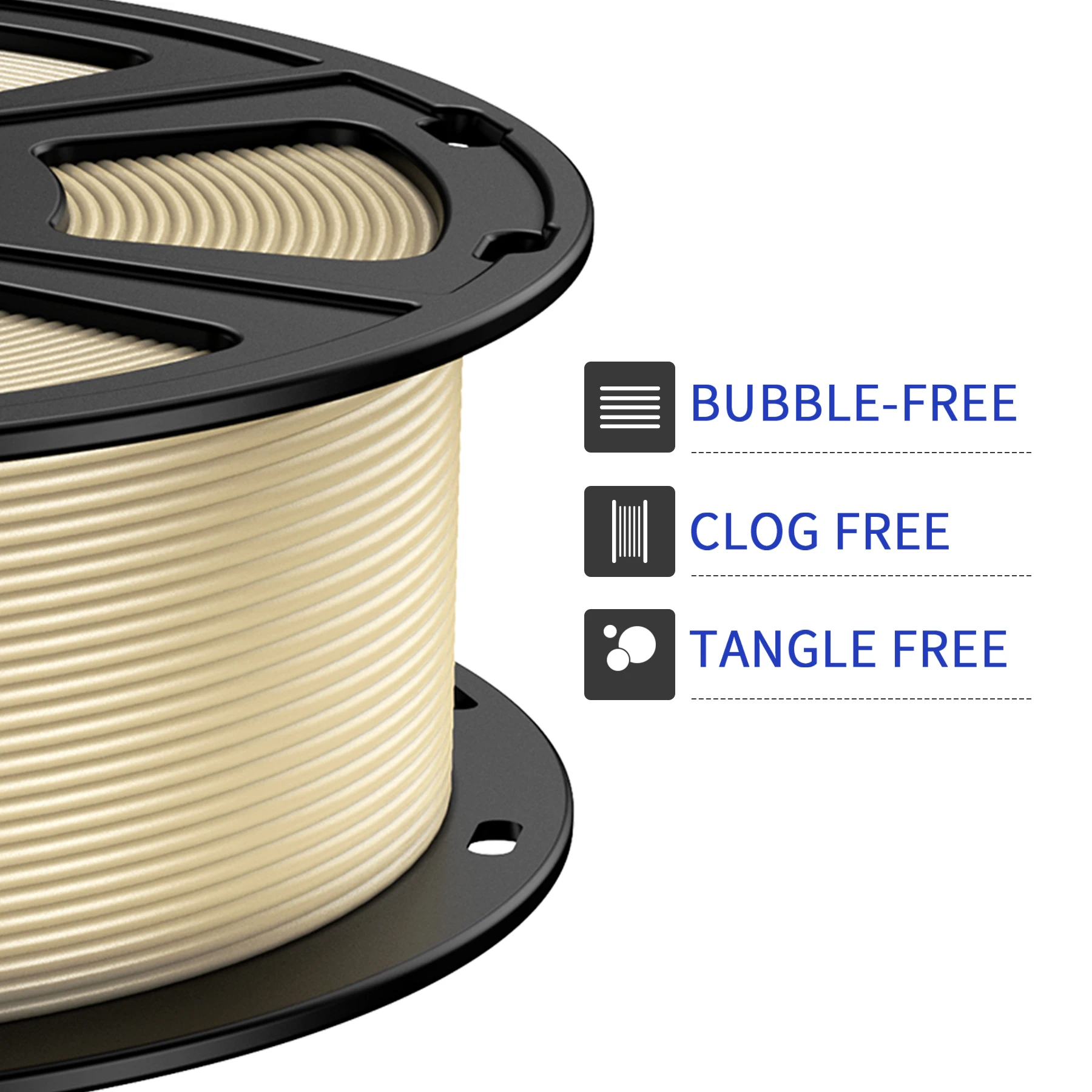 GEEETECH 1kg 1,75mm 1KG(2,2LBS) Reines PETG, 3D-Drucker-Filament, Vakuumverpackung, Verwicklungsfrei, 3D-Druckmaterialien – Detail 3