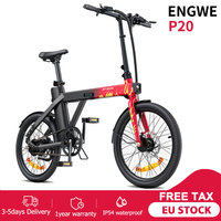 ENGWE P20 Electric Bike 250W Brushless Motor 36V9.6AH Lithium Battery Adult City Aluminum Alloy Electric Bicycle Foldable E-bike