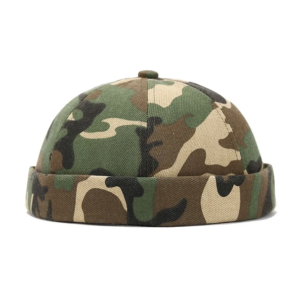 Fashion Melon Skin Hat Brimless Adjustable Sun Hat Hip Hop Docker Cap Outdoor