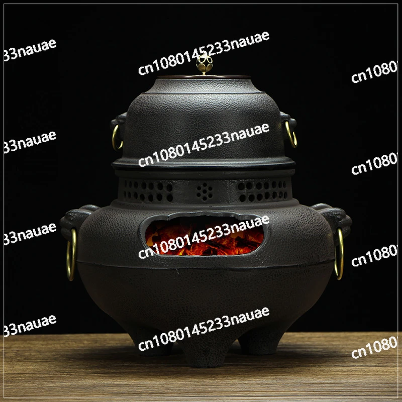 

Старая печь на древесном угле, домашний Железный чайник, чайник для заваривания, большая чугунная печь для запекания