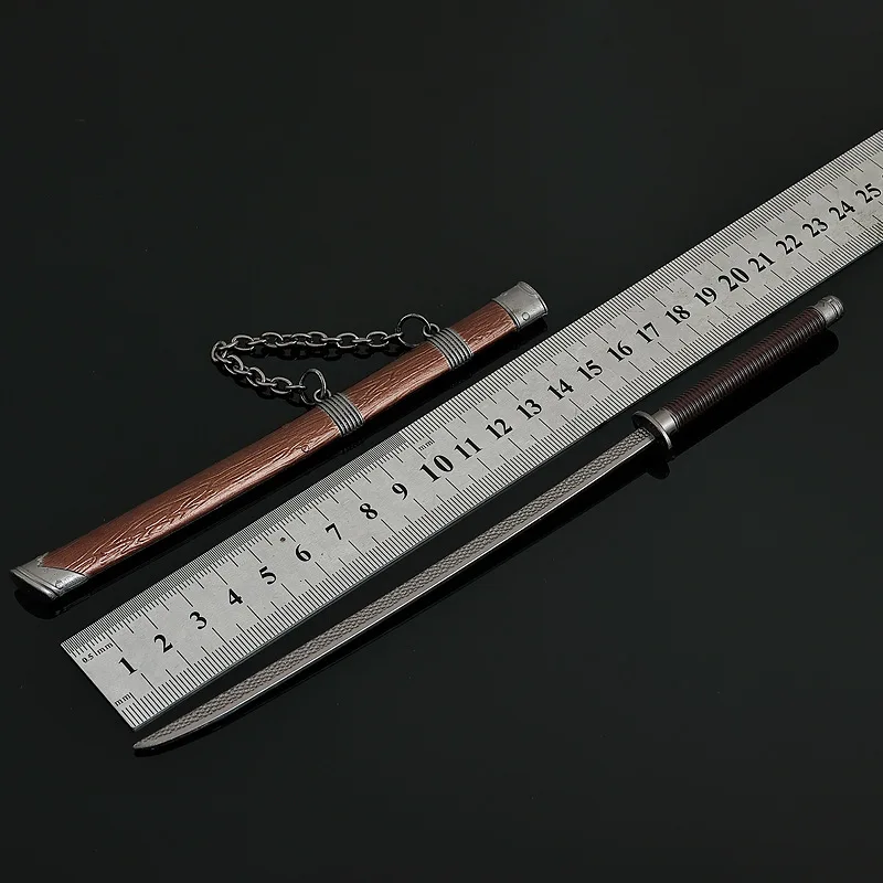 22 centimetri Serie di Armi Freddi Ascolto Il Vento Spada Periferiche Anime Cinesi Modello In Metallo Spada Accessorio Ornamento Collezioni