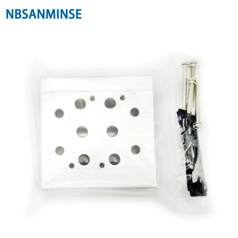 NBSANMINSE SY5000 Conflux Board Manifold For SY Solenoid Valve Group Control Valve G Thread 1/4