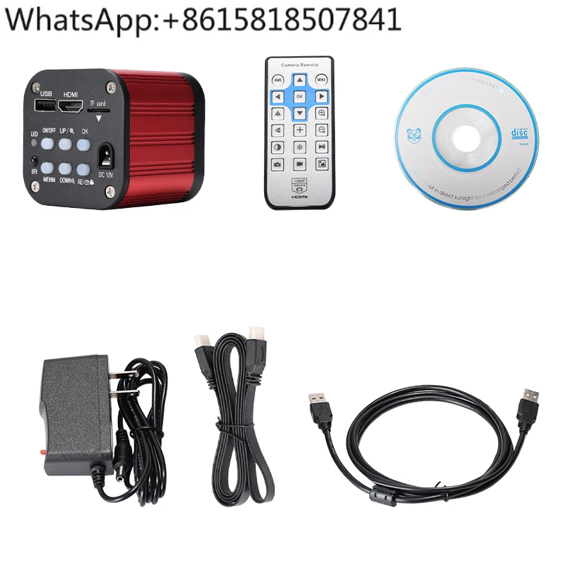 กล้องจุลทรรศน์อิเล็กตรอนเกรดอุตสาหกรรม 4K จริงกล้องวัดความละเอียดสูงเอาต์พุตความละเอียดสูง 1080P 120 เฟรม