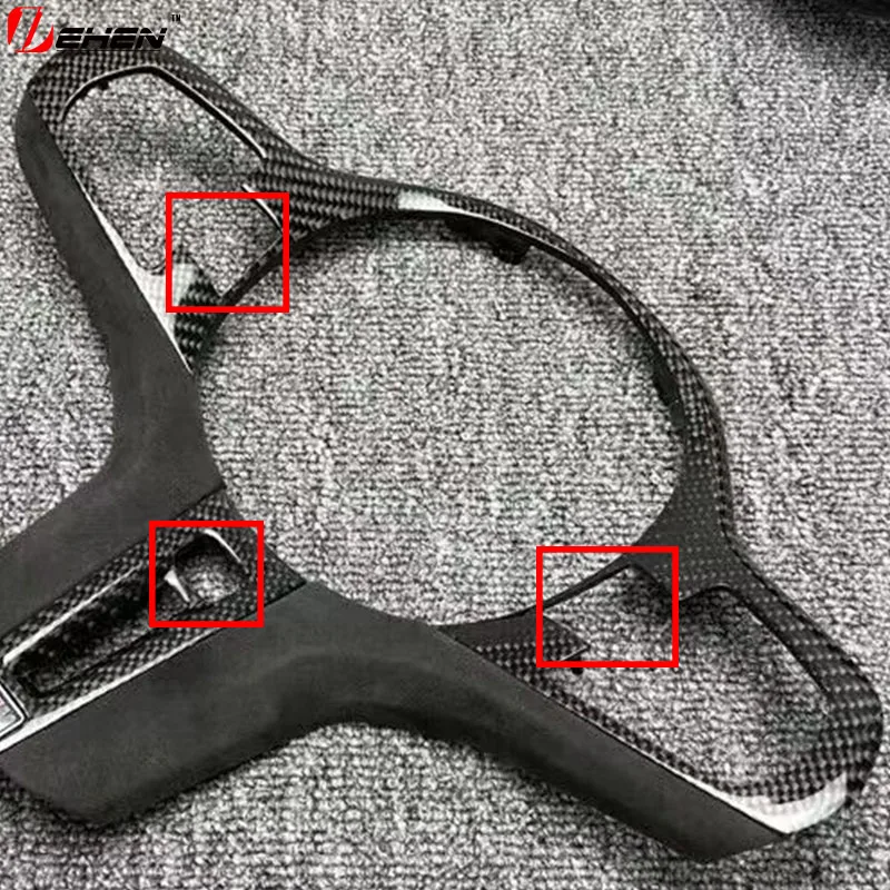 Suitable for BMW steering wheel cover 3 series 5 series G20 G30 G01 G08 modified MP carbon fiber hollow cover