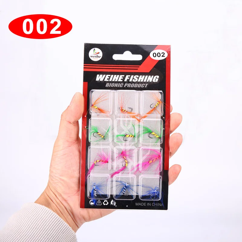 WEIHE Fly Fishing Hooks Set, Stream Lure & Fly Fishing Tackl