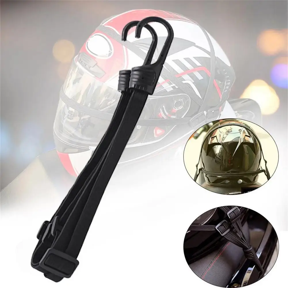 دراجة نارية المقعد الخلفي خوذة شرائط حبل مرن دراجة نارية تعديل ثابت حزام خوذة 60 سنتيمتر/90 سنتيمتر حزام إصلاح حبل السلع X2I1