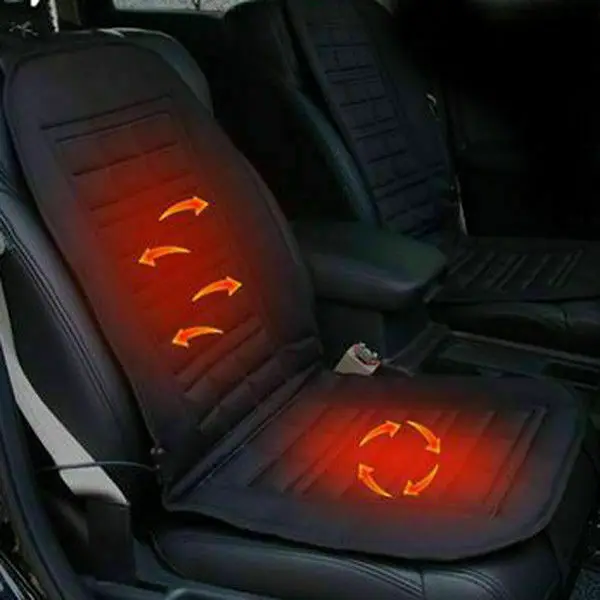 

2pcs Heating Seat Cushion Adjustable 30-65°C Quick Heat 2Min Soft Fabric Anti-Slip Comfortable Seat Pad Cover For Car Home