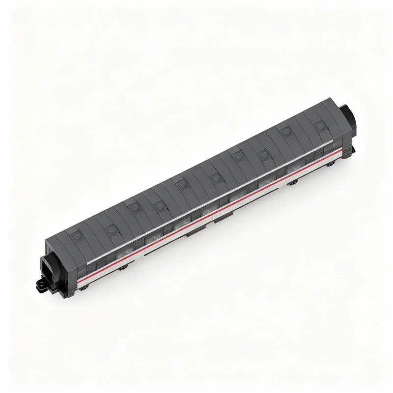 390 Piezas MOC 4, Bloques de Construcción de Modelo de Vagón de Pasillo Ancho, Juguete de Construcción de Modelos Intercity Creator, Regalo de Navidad, Idea de Arquitectura Educativa