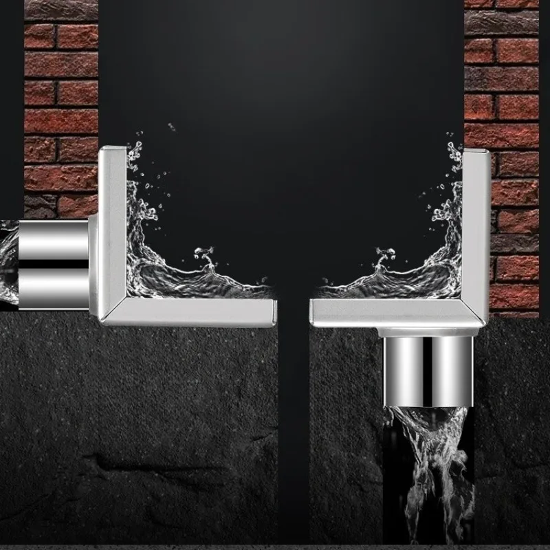 

Настенный дренаж из нержавеющей стали 304, балконный угол, L-образная сторона, горизонтальный дренаж, большой объем, слив для пола