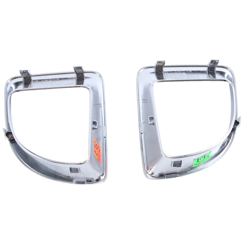 For BMW Mini R55 R56 R57 R58 R59 JCW S New Front Air Duct Frame Chrome 1 Pair Set 51117255119 51117255120 Replacement Parts