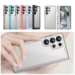 For Samsung Galaxy S25 Ultra Case Luxury Silicone Cover Samsung S25 Ultra Cover TPU Shockproof Transparent Back S25 Ultra Case