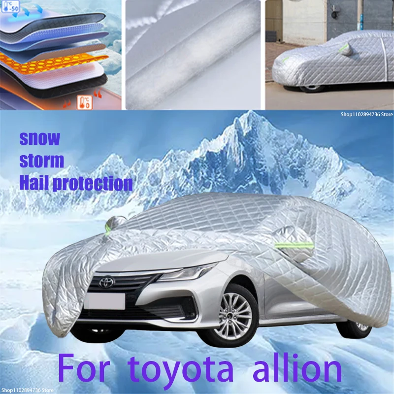 

For toyota allion Outdoor Cotton Thickened Awning For Car Anti Hail Protection Snow Covers Sunshade Waterproof Dustproof