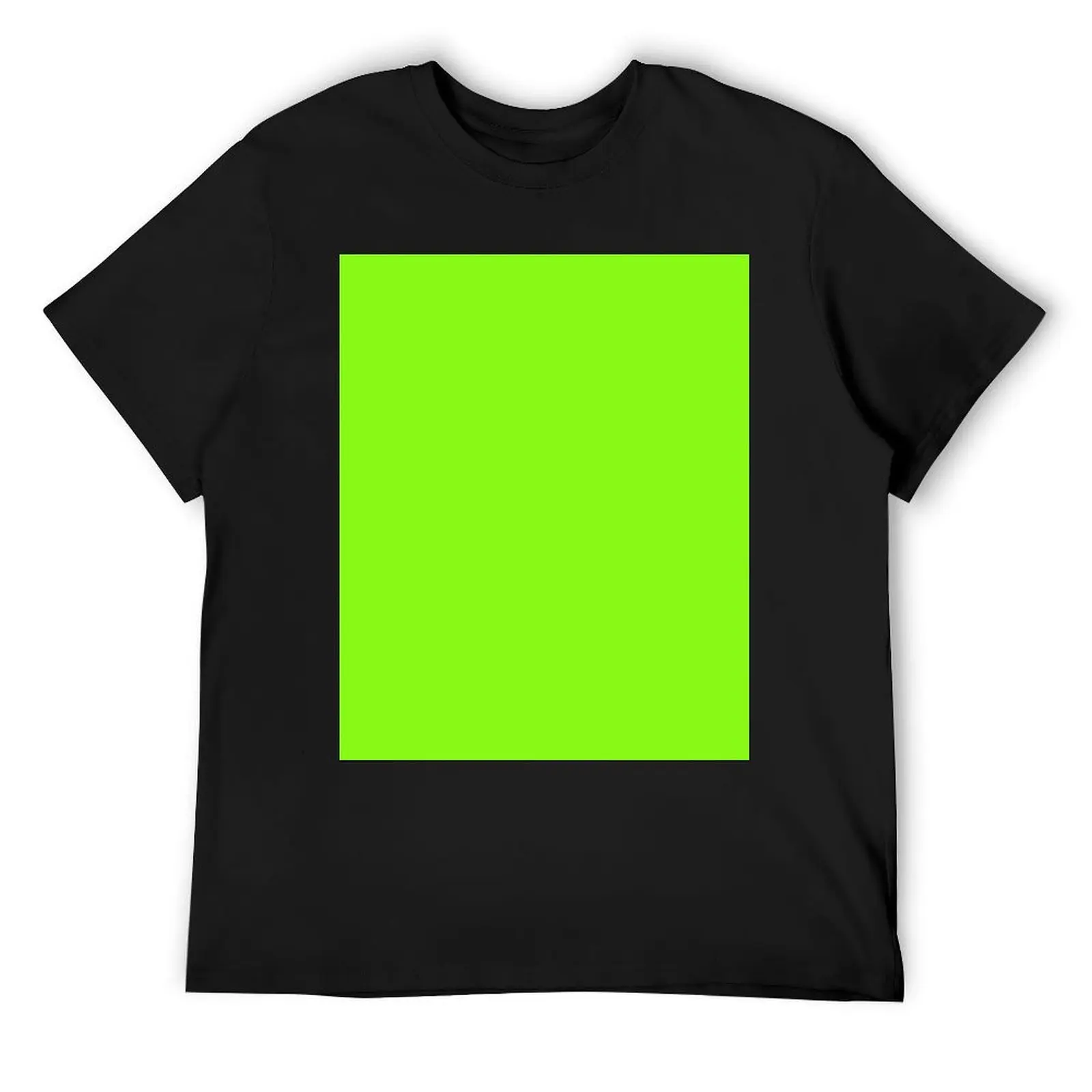 

Super Bright Chartreuse Solid Neon Green T-Shirt custom shirt anime figures mens workout shirts