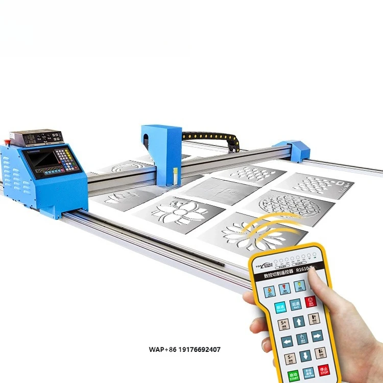 

Lightweight Gantry-Type CNC Plasma Cutting Machine Vertical Drive Frame Horizontal Guiding Wheels Remote Controller Core Bearing