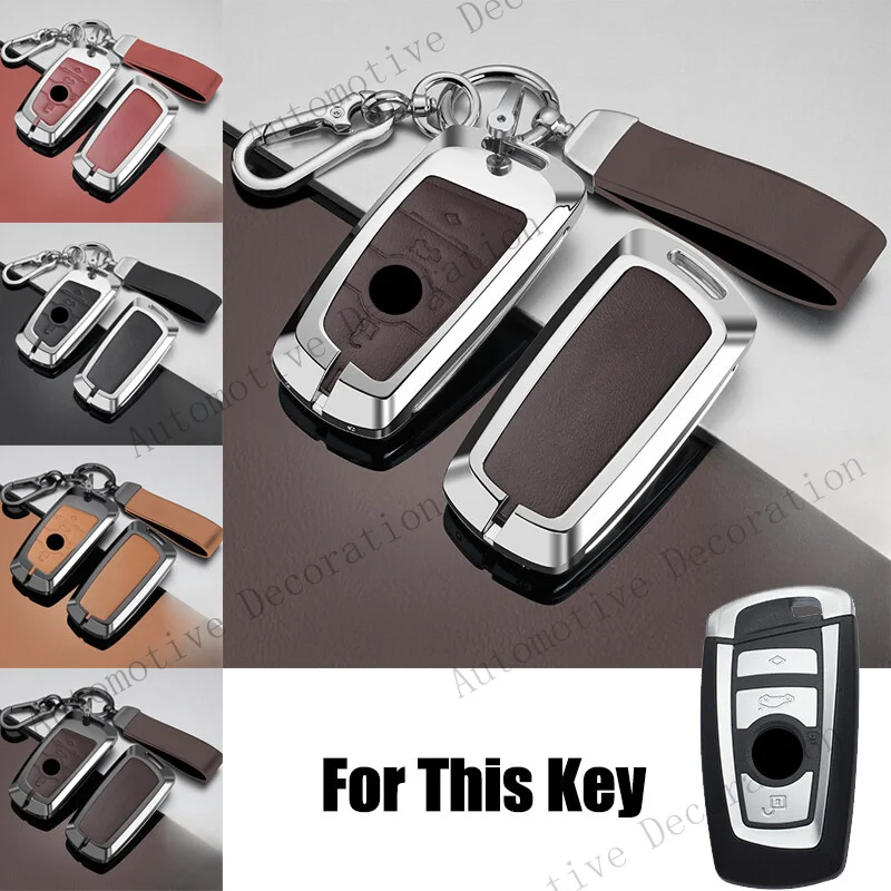 Z+ Zinc Alloy Leather Car Key Case Cover For BMW M5 F15 5 6 7 X2 M5 X4 X5 F10 F30