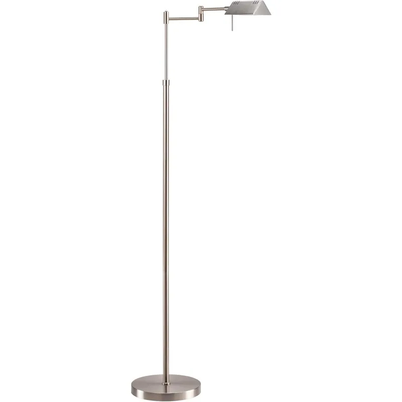 Dimmbare LED-Apotheken-Stehlampe, 12 W LED, Vollbereichs-Dimmung, 360-Grad-Schwenkarme, höhenverstellbar, Stehlampe