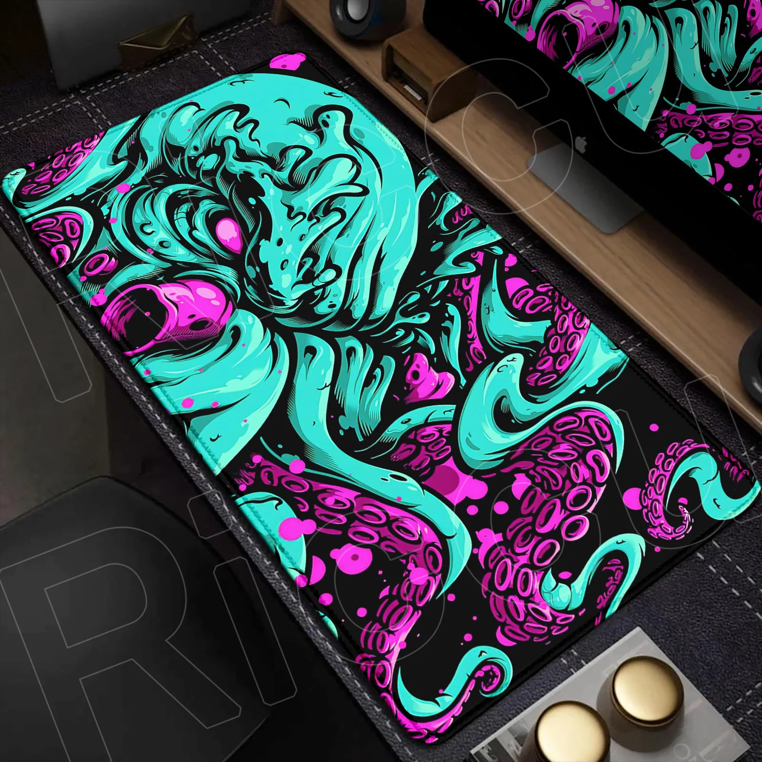 

Anime Octopus Monster Mouse Pad 40x90cm Gaming E-sports Keyboard Carpet Xxl Computer Office Rubber Antislip Mousepad Accessories