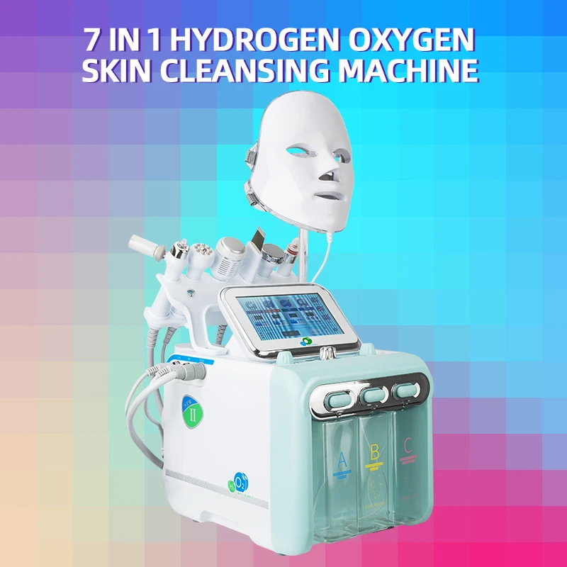 LESEN NEW Hydrogen 7in1 Water Oxygen Jet Hydro Diamond Dermabrasion Machine Facial Microdermabrasion Device for Face Clean