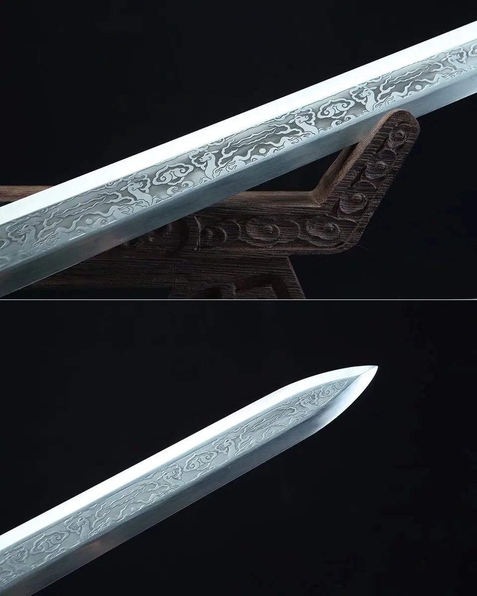 81cm Medieval Hell Demon Katana Samurai Sword Sharp stainless steel blade Gift for martial arts enthusiasts Ready for combat