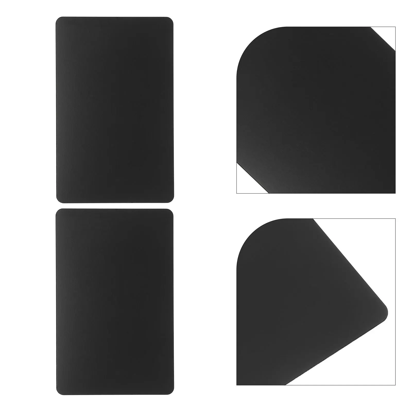 บัตรธุรกิจอะลูมิเนียมเปล่า 6 ชิ้น สีดำด้าน สำหรับสลักชื่อ ป้ายโลหะน้ำหนักเบา สำหรับป้ายชื่อ งานประชุมทางธุรกิจ