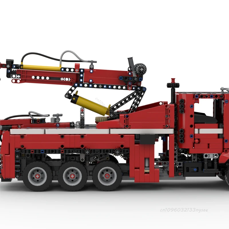 NUOVO MOC Personalizzato Doppia Cabina Wrecker Truck Building Block FAI DA TE Heavy Duty Carro Attrezzi Mattoni Per Bambini Giocattoli Tecnici Regalo