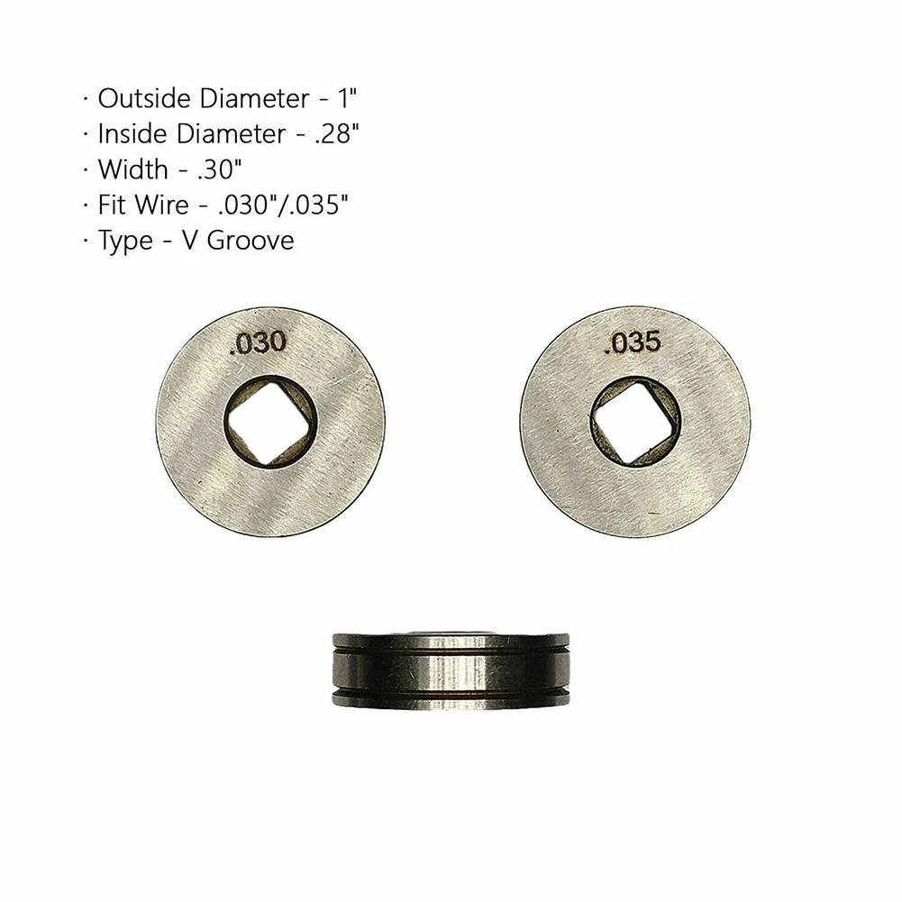 1PC MIG/MAG Drive Roll .023 .030 .035 .045 Godet Wheel Knurled V U Groove Wire Feed For MIG Welders Machine Soldering Parts