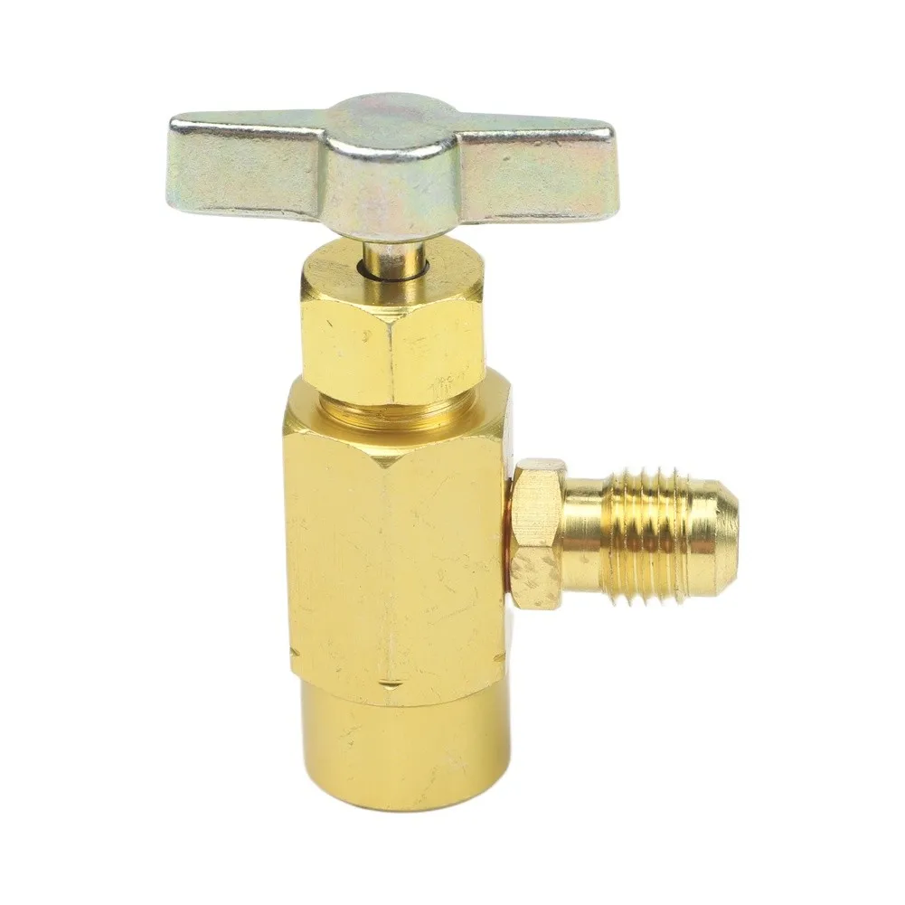 For Automotive For R1234yf Air Conditioning Systems 1/2 ACME-LH Left-Handed Self-Sealing Cylinder Bottle Opener