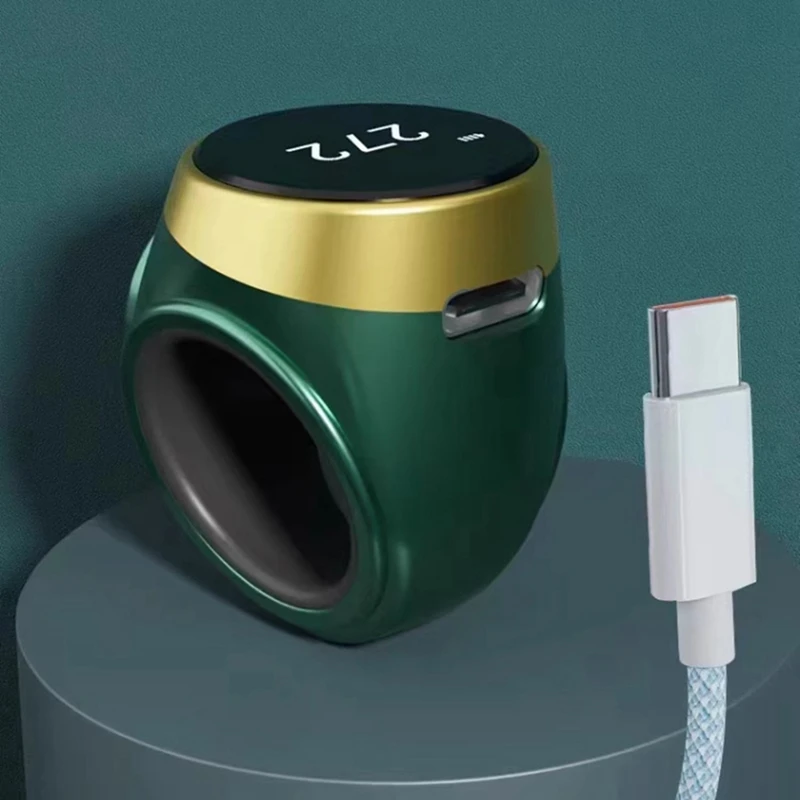 Compteur de Comptage Numérique Électronique à Pression Manuelle, Points Portables de Style Ethnique, Anneau Rechargeable, Urgence