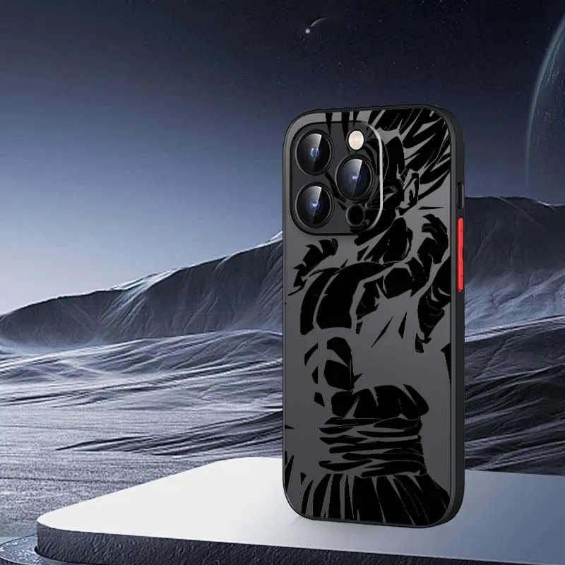 لعبة دراغون بول لاين كول آرت لهاتف أبل آيفون 17 اير 16 15 14 13 12 11 XS X Pro Max Plus حافظة هاتف شفافة بلوري #5