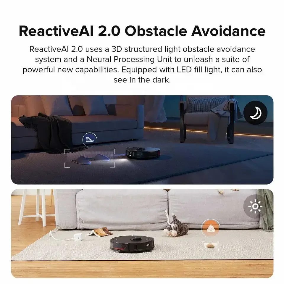 2025 Roborock S7 MaxV Ultra Household Self-Clean Robot Vacuum Cleaner Wireless Wet And Dry Floor Sweeping Mop Vacuum Cleaner