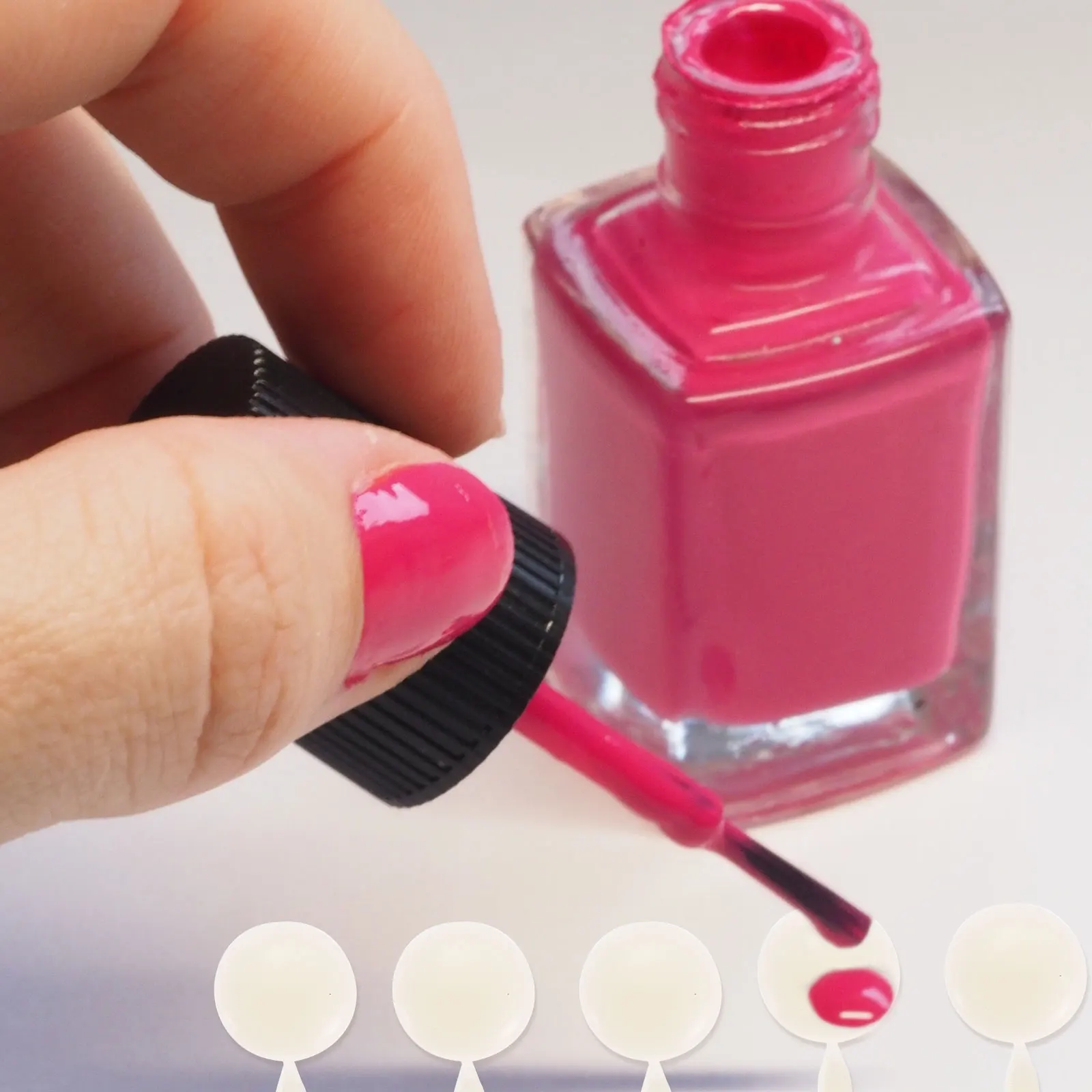 

Nail Display Board Plastic Manicure Color Chart Sample Cards Mini Plate for Nail Art Salon Students Practice