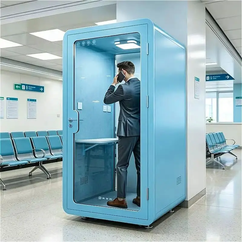 China Silence Booth For Factory Quality Control Noise Sensitive Testing Area Workstation Supervisor Office Dust Proof Surface