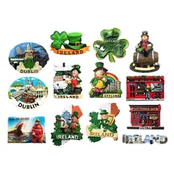 Ireland 3D Fridge Magnets Tourism Souvenir Refrigerator Magnetic Sticker Collection Handicraft Gift