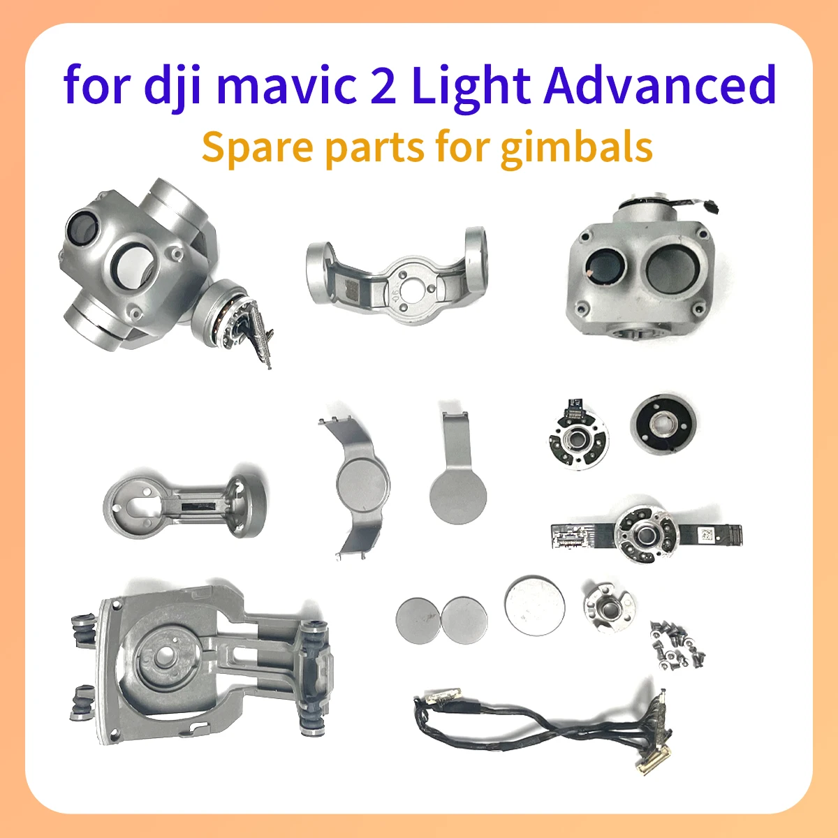

Original Mavic 2 Advanced PTZ Gimbal Motor Y/p/r Upper Lower Brackets Frame Cable Shock Absorber Suitable for DJI Mavic 2 Pro