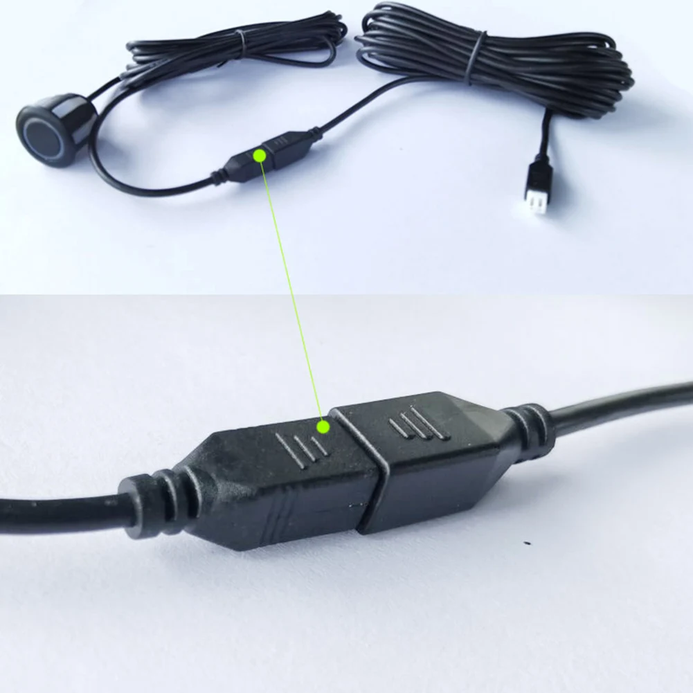 Intempéries estendem a linha do cabo para o sensor do estacionamento, peças elétricas, acessórios, 2 pinos, 4m