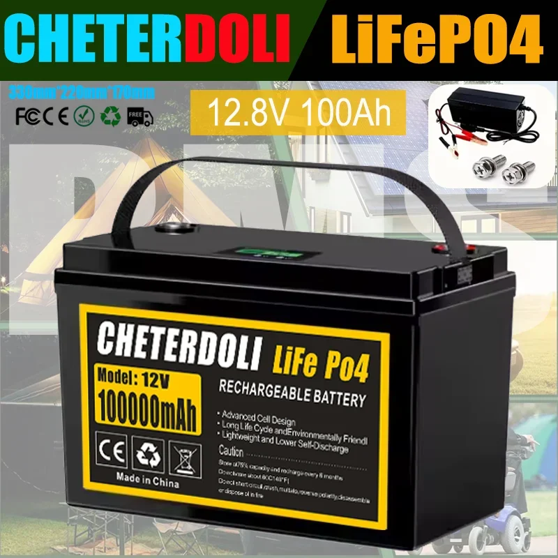 

New Series//parallel 12V 24V 48V 100Ah 200Ah 300Ah LiFePO4 Battery Lithium Iron Phosphate For RV Campers Golf Cart Solar Storage