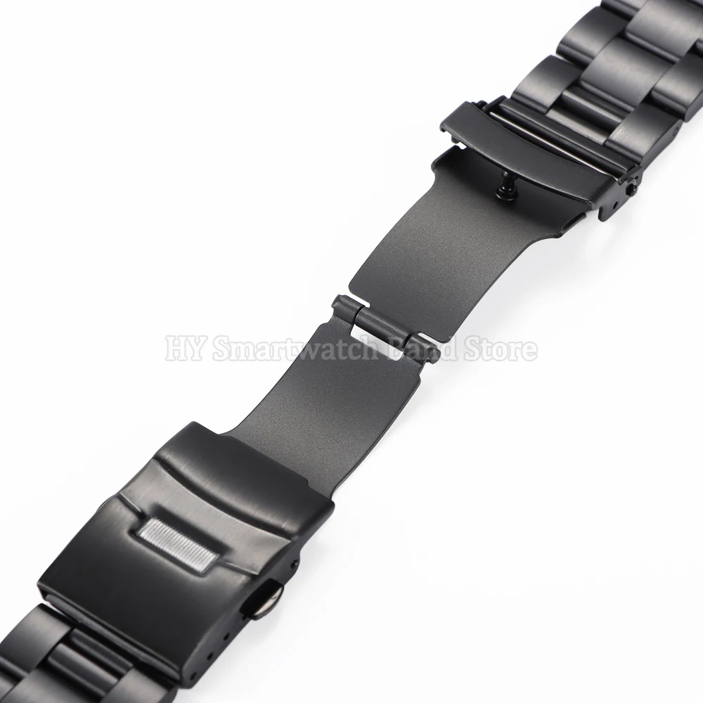 18mm 19mm 20mm 21mm 22mm 23mm 24mm Curved End Stainless Steel Watch Strap for Seiko for Jubilee Wrist Band Men Luxury Bracelet