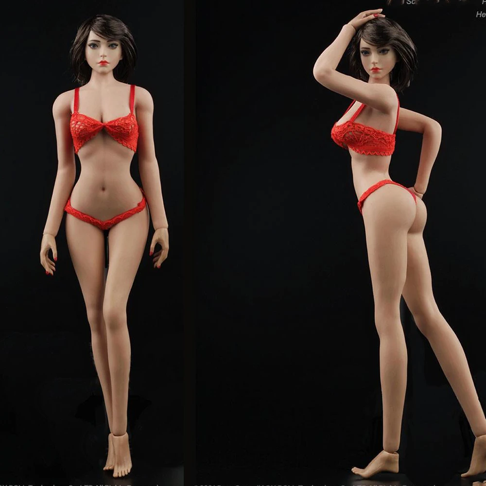 

JIAOU DOLL 1/6 Super-Flexible Body Loli Girl Body Mid Bust Narrow Shouldes JOQ-15C Female Seamless Body Doll Detachable Foot