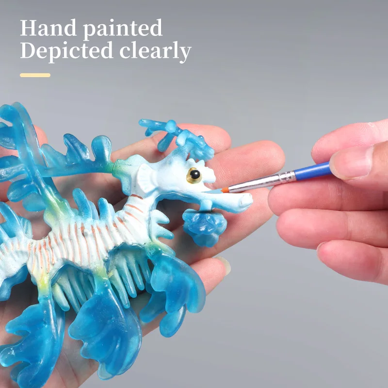 Simulação oceano hipocampo dragão do mar modelo animal marinho figura de ação pvc brinquedo colecionável em miniatura para crianças tema vida marinha